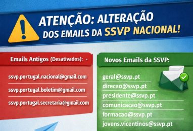 Atualização Importante: Novos Endereços de Email da SSVP Nacional